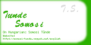 tunde somosi business card